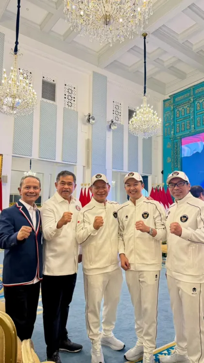 Berita Foto : Ketum PBTI Letjen TNI Richard Tampubolon Hadiri Pelepasan Kontingen Indonesia ke Asian Games Aichi-Nagoya 2026.