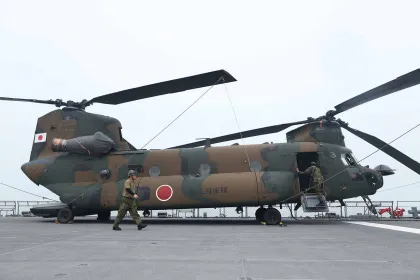 Berita Foto : Jepang Kirim Chinook Bantu Atasi Karhutla Kalbar