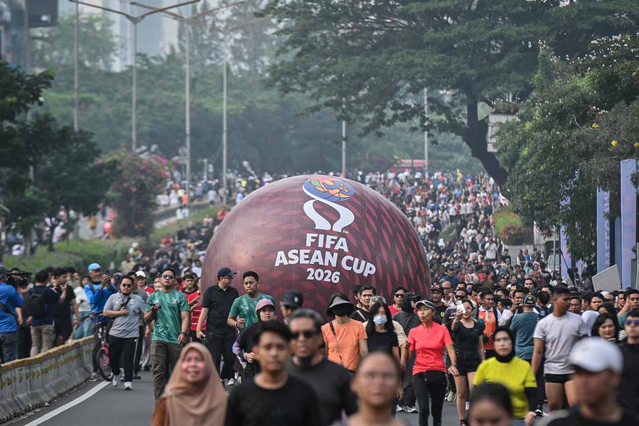Foto: Semarak Parade FIFA ASEAN Cup 2026 di Jakarta