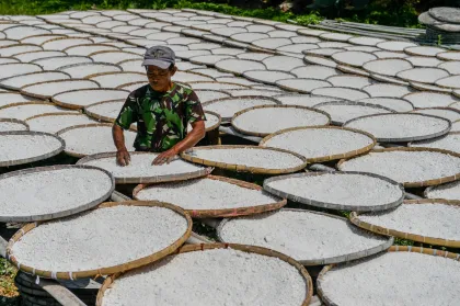 Berita Foto : Produksi tepung tapioka meningkat saat kemarau