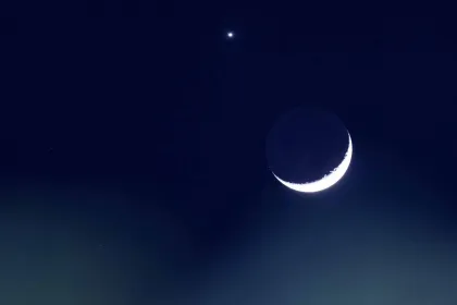 Berita Foto : Konjungsi dan Okultasi Venus-Bulan Tersaji di Langit Jakarta