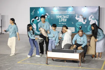 Berita Foto : Latihan jelang pertunjukan Home Sweet Loan The Musical