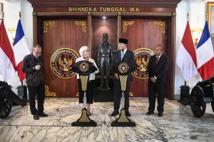 Menhan dan Menteri Angkatan Bersenjata Prancis Bahas Penguatan Kerja Sama Pertahanan