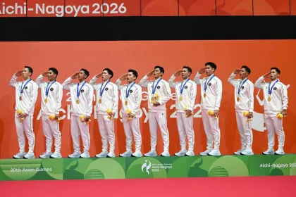 Indonesia Sabet Emas Bulu Tangkis Beregu Putra Asian Games