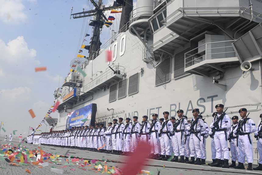 Foto: KRI Sriwijaya-100 Resmi Diresmikan, Perkuat Armada TNI AL