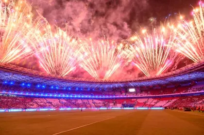 Kembang Api Meriahkan Pembukaan FIFA ASEAN Cup 2026 di Jakarta