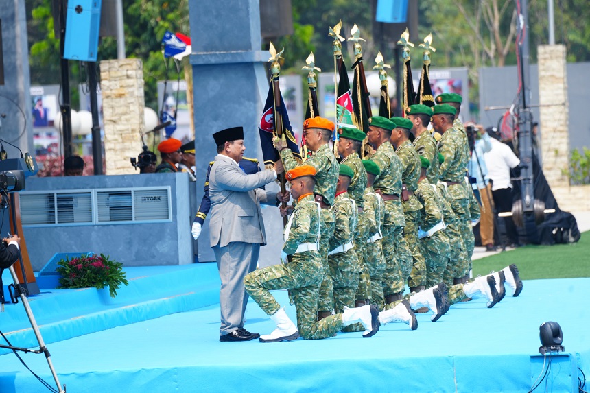 Foto: Perkuat Pertahanan Negara, Presiden Prabowo Resmikan 204 Satuan Baru TNI Tiga Matra.