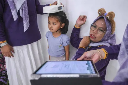 Berita Foto : Digitalisasi Posyandu Mulai Diterapkan di Jakarta