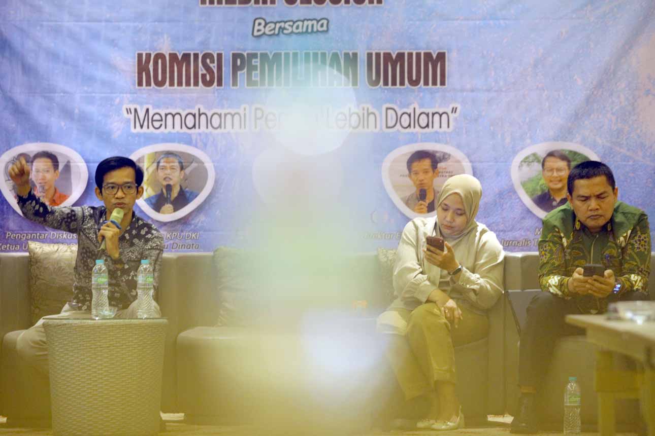 Foto:  KPU dan KPP DEM Bahas Tantangan Pemilu 2029: Jurnalis Wajib Pahami Regulasi