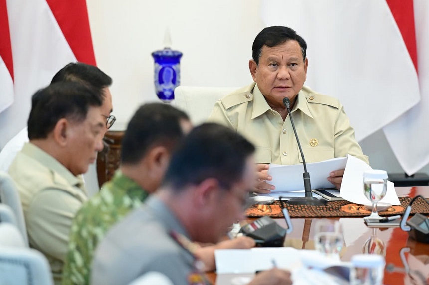 Panglima TNI Hadiri Ratas Penanganan Karhutla, Pemerintah Perkuat Upaya Pemadaman.