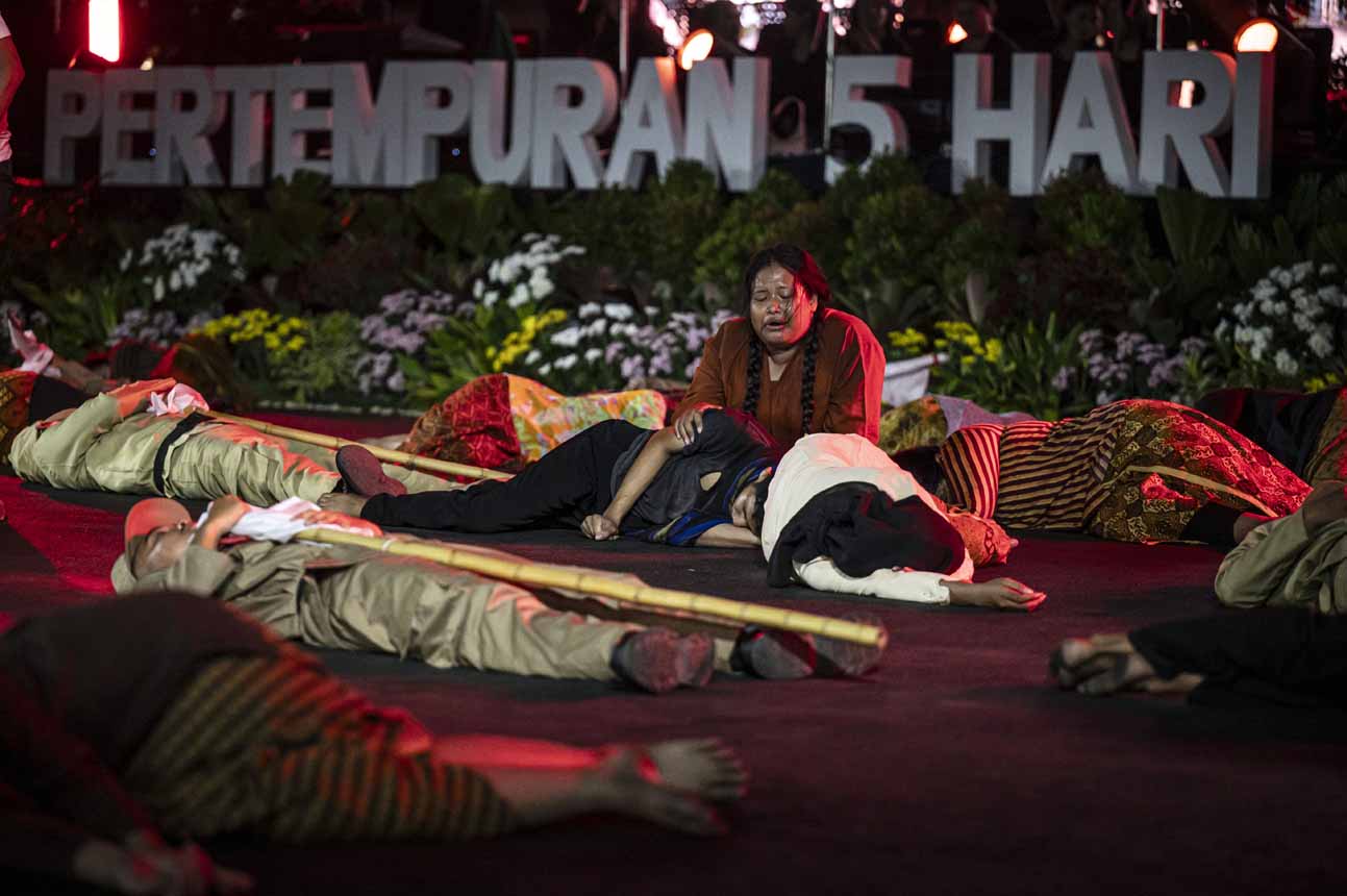 Foto: Mengenang Sejarah Perjuangan Lewat Drama Teatrikal Pertempuran Lima Hari di Semarang