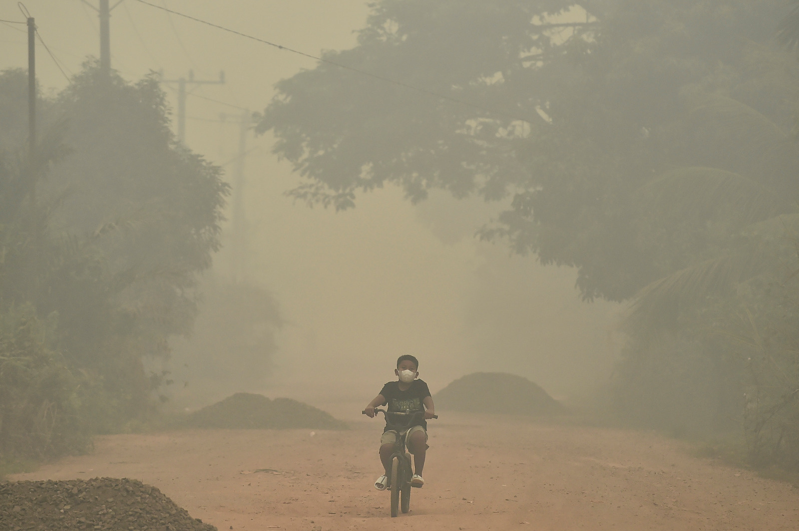 Foto: Asap bertambah pekat di Berbak