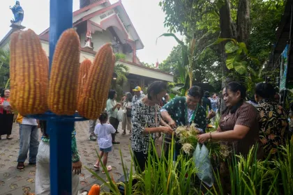 Umat Katolik di Klaten Gelar Misa Syukur Hari Pangan Sedunia