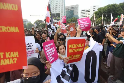 Aksi Penyampaian Aspirasi Berlangsung di Jakarta