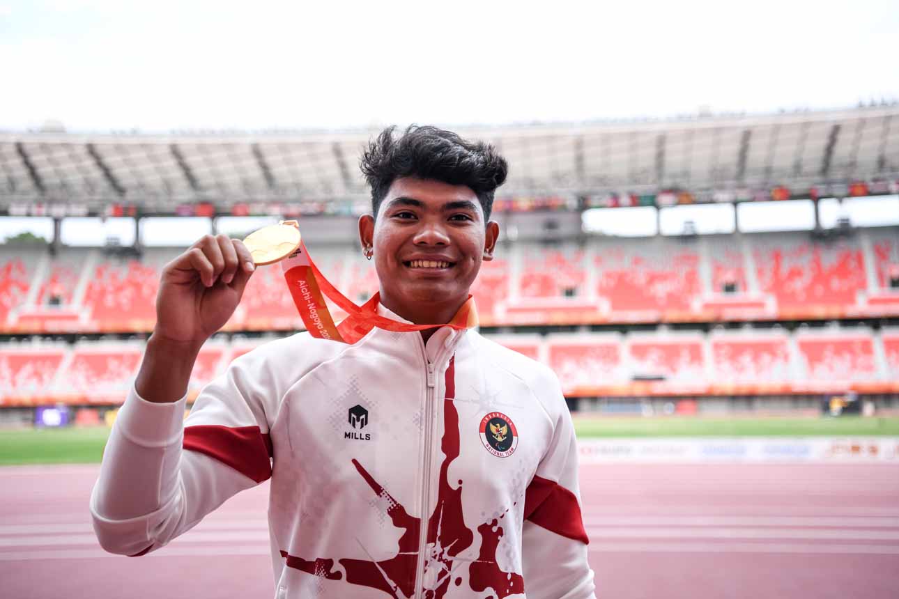 Berita Foto : Atlet Indonesia Kadek Cetak Rekor Dunia Lempar Cakram di Asian Para Games