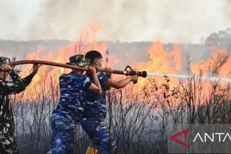 Karhutla Landa Hutan Desa Buding Belitung Timur, Personel...