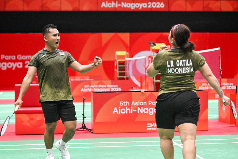 Foto: Ganda Campuran Indonesia Raih Emas Asian Para Games 2026