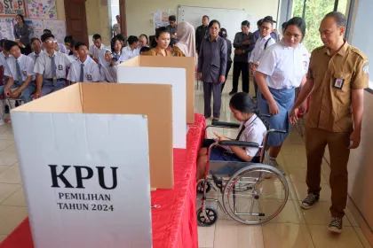 Simulasi pemungutan dan penghitungan suara bagi disabilitas