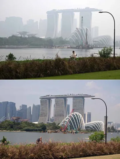 Berita Foto : Kondisi Kualitas Udara di Singapura pada September dan Oktober 2026