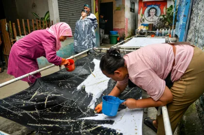 Produksi batik ciprat di Bandung