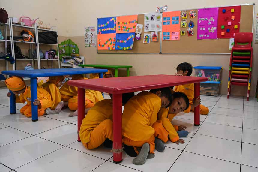 Foto: Edukasi Mitigasi Gempa Bumi Sasar Perangkat Pendidikan dan Anak Usia Dini