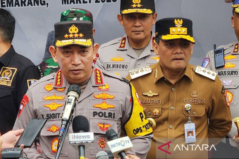 Kapolri cek Gerbang Tol Kalikangkung Semarang