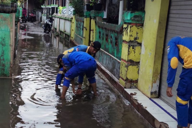 Pasukan Biru Berjibaku di Pulau Kelapa untuk pantau banjir rob