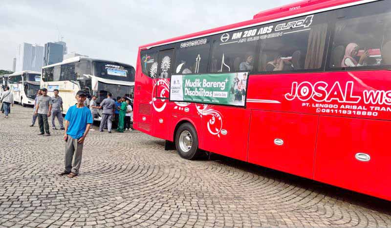 Padati Monas Sejak Rabu (26/3) Pagi, Peserta Mudik Gratis Pemprov Jakarta Siap Berangkat
