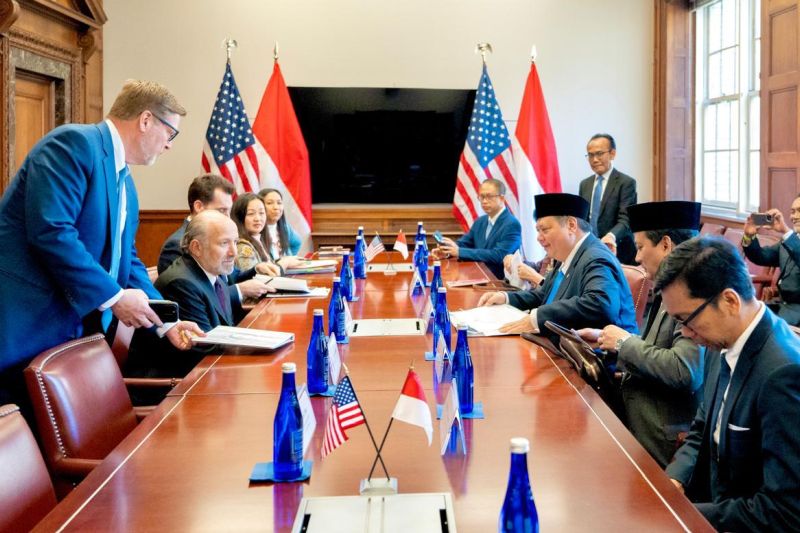 Menko Airlangga Temui Mendag AS, Sampaikan Proposal Negosiasi Tarif