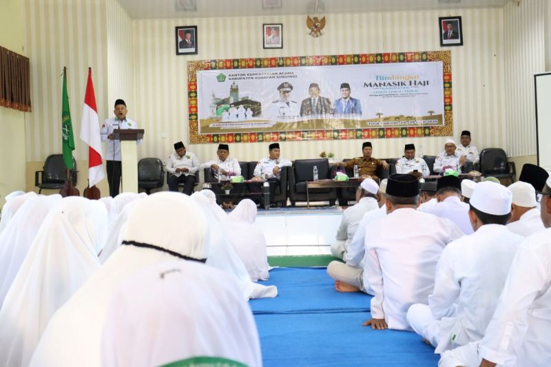 262 Calon Haji Kuantan Singingi Riau Mengikuti Bimbingan Manasik 