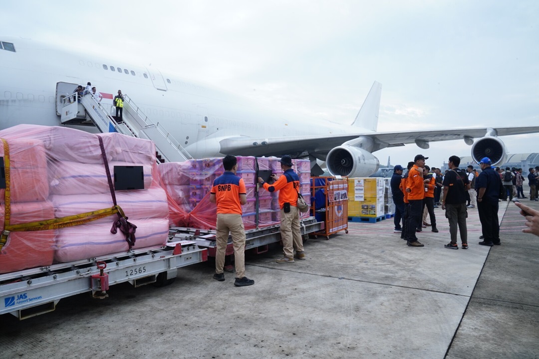 Indonesia Kirim 124 Ton Bantuan Kemanusiaan untuk Korban Gempa Myanmar