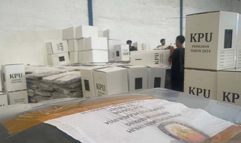 KPU Targetkan Pengepakan Logistik PSU Pilkada Serang Selesai dalam Tiga Hari