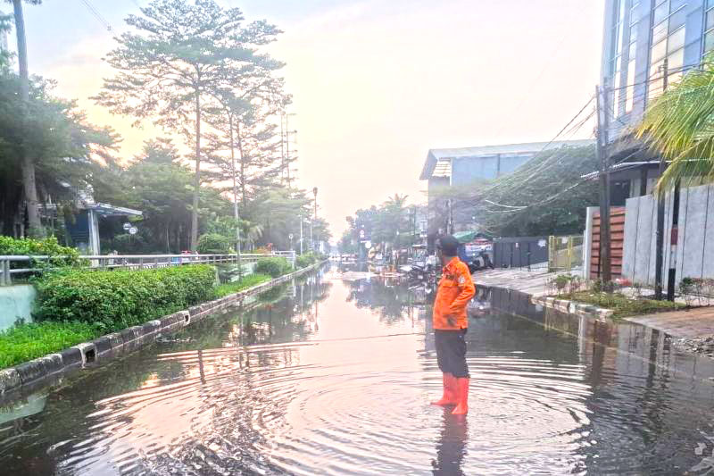 Lumayan, banjir rob di permukiman warga Jakarta Utara telah surut