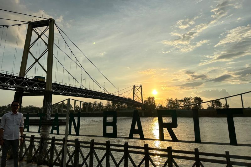 Wisata Bawah Jembatan Barito Selesai Dibangun, Jadi Daya Tarik Baru Kalsel