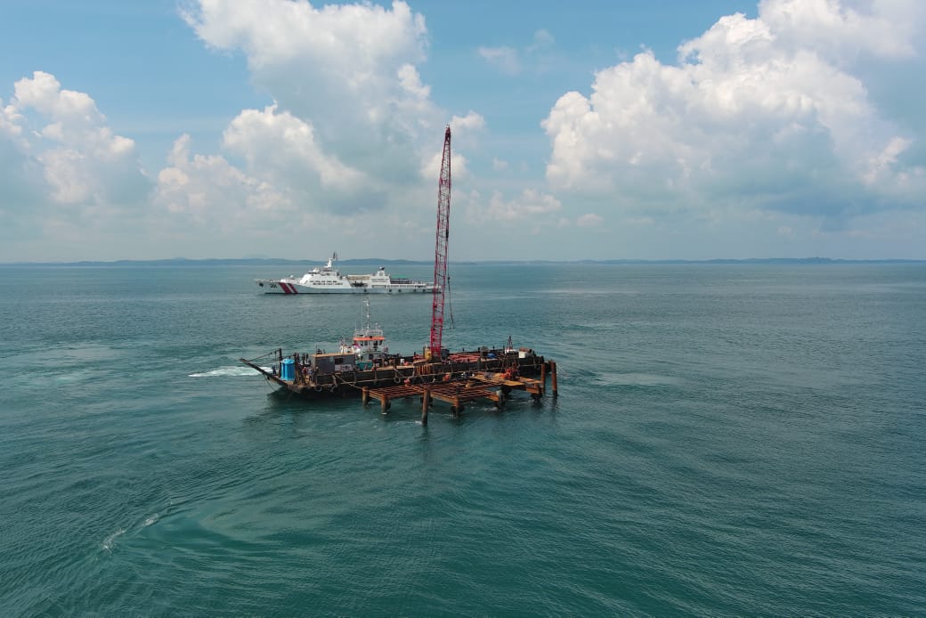Bakamla RI dan Kemenko Polkam Tinjau Menara Suar Strategis di Perbatasan Indonesia-Malaysia-Singapura