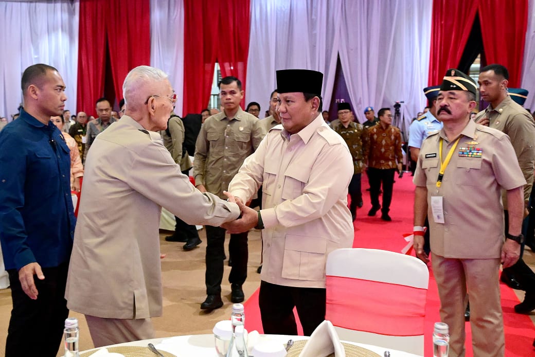 Panglima TNI Dampingi Presiden RI dalam Acara Halal Bihalal Bersama Purnawirawan TNI AD