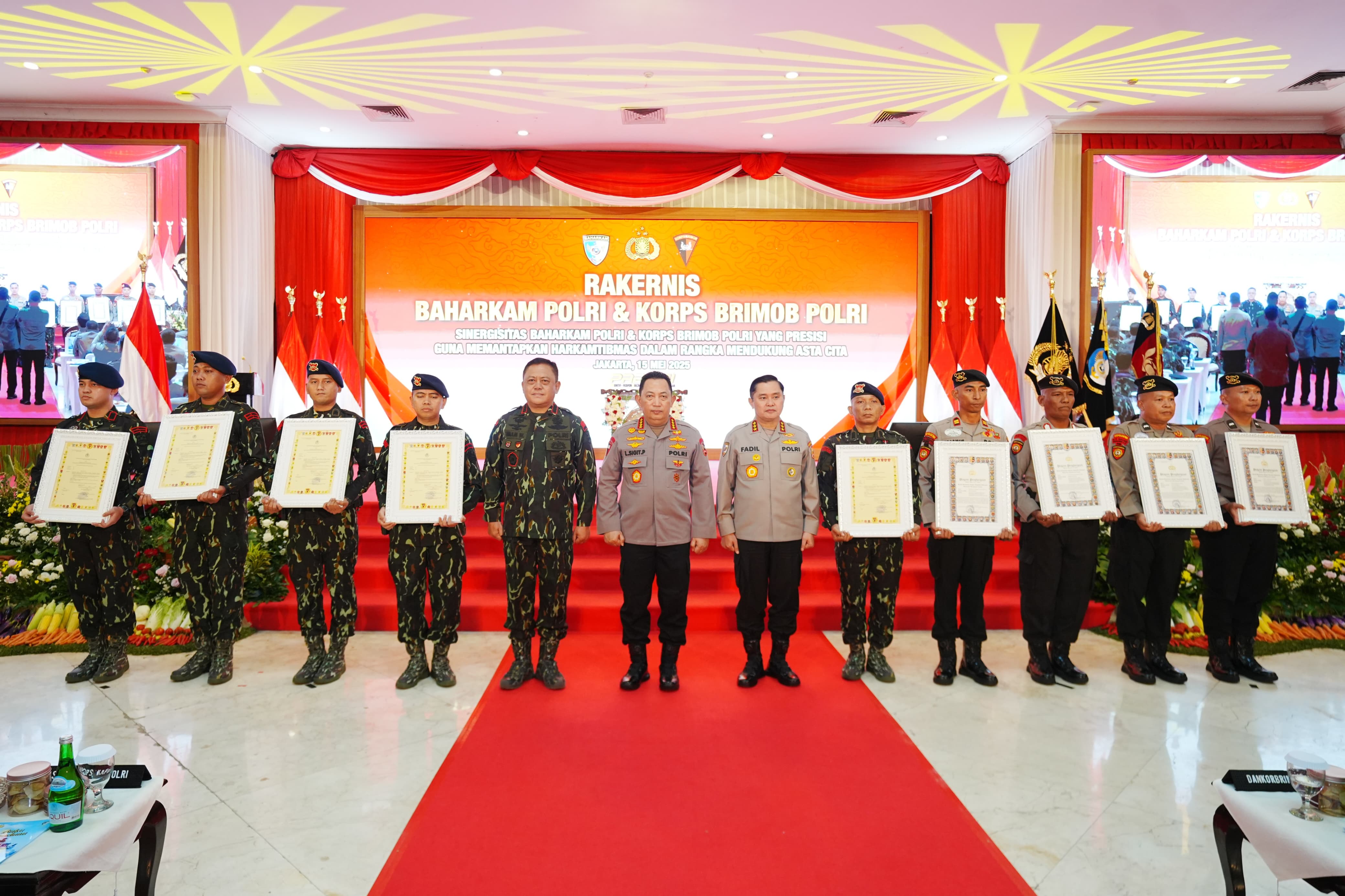 Kapolri Instruksikan Pengamanan Program Pemerintah dan Peningkatan SDM di Rakernis Baharkam-Korbrimob