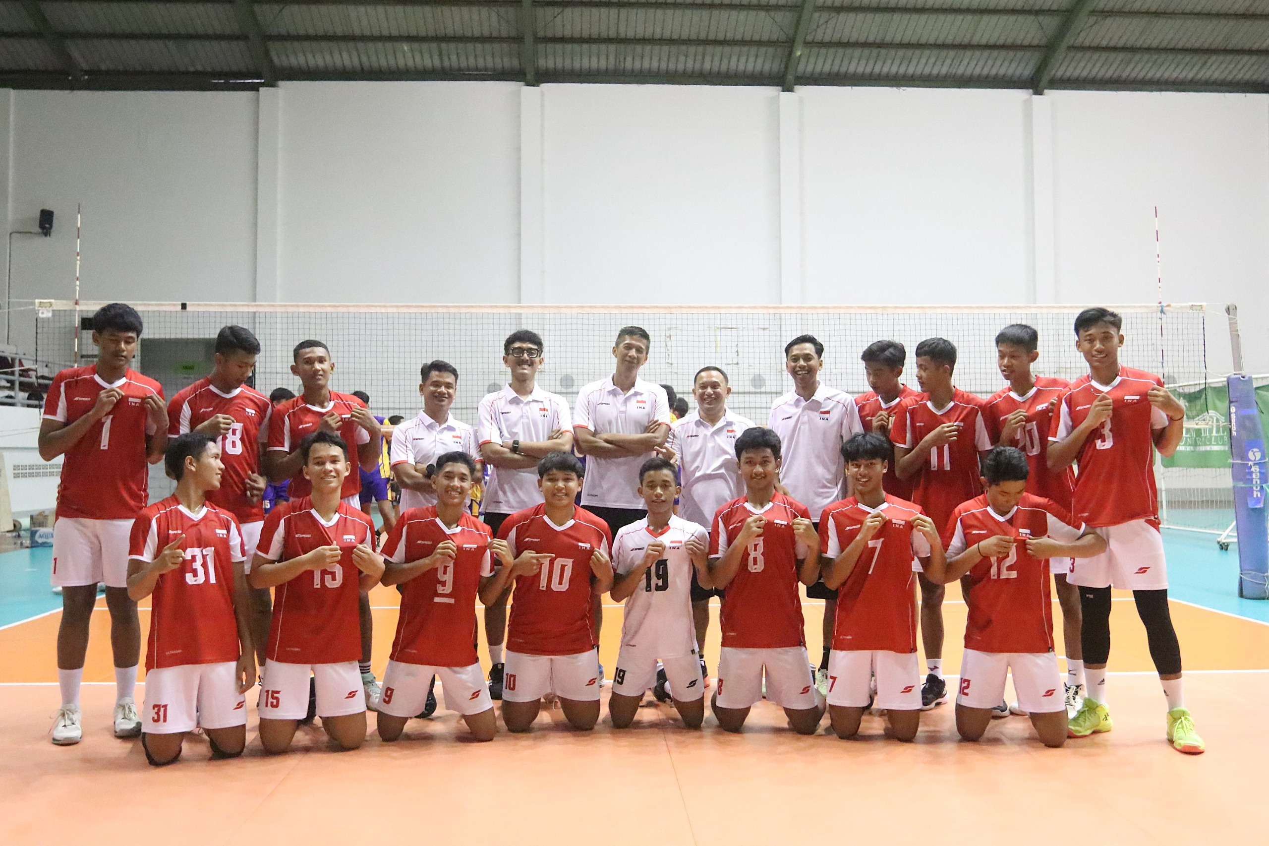 Tim  Bola Voli Putra U-16 Indonesia Yakin Tundukkan Malaysia