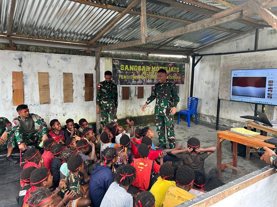 Satgas Pamtas Yonif 715/Motuliato Gelar Lomba Meriahkan Hari Lahir Pancasila, Tanamkan Semangat Cinta Tanah Air