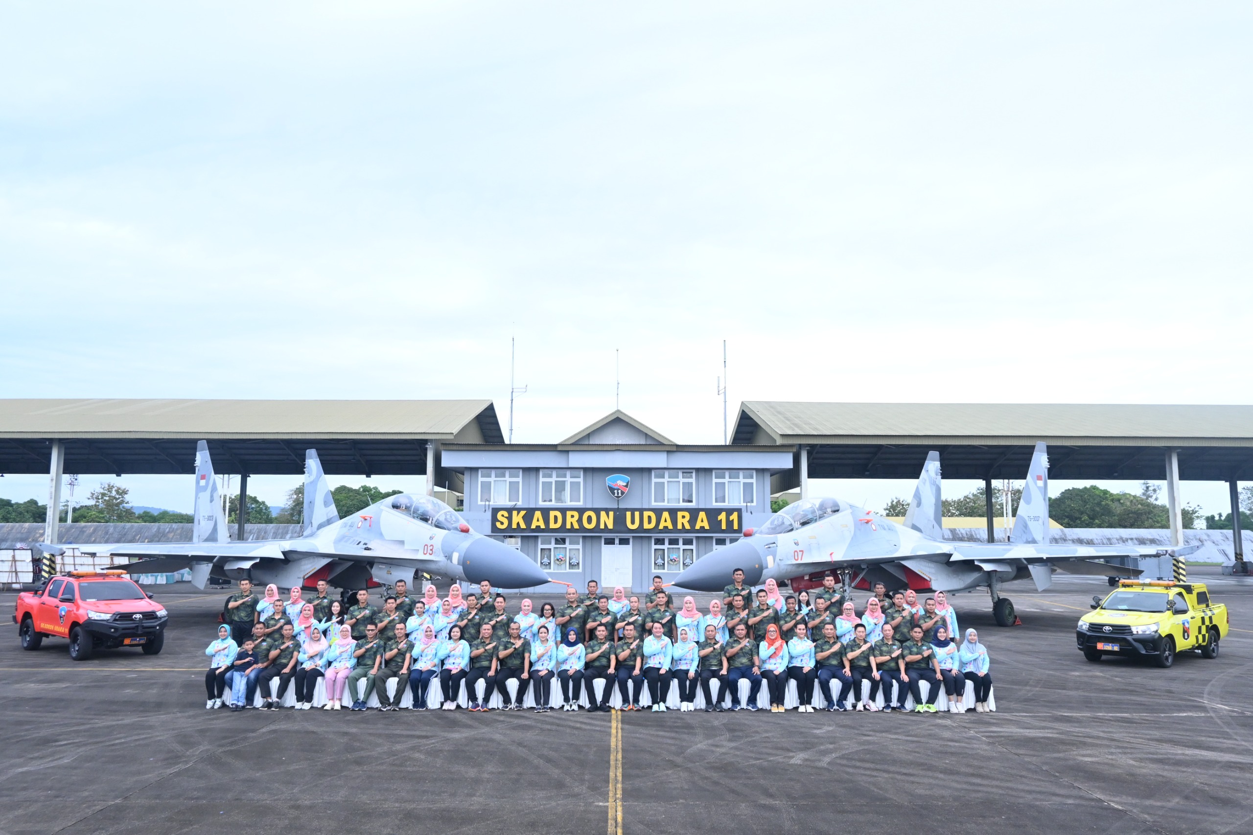 Family Gathering HUT ke-68 Skadron Udara 11 Dihadiri Danlanud Sultan Hasanuddin