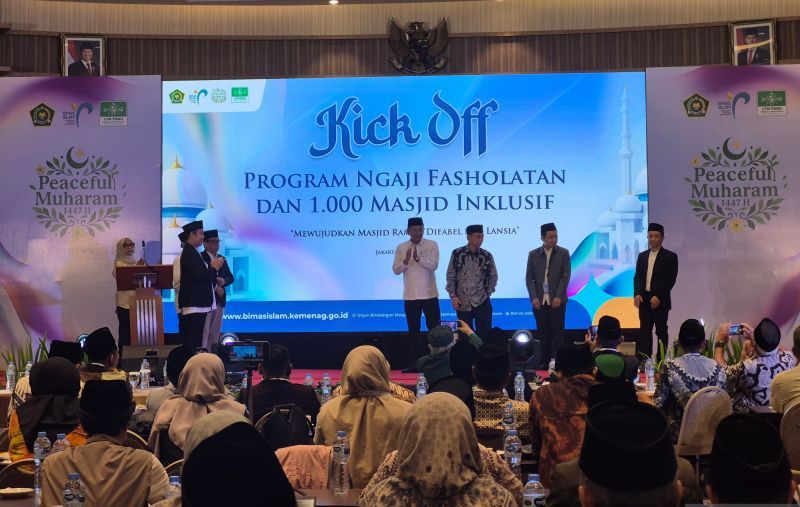 Bisa Diakses Semua Kalangan, Kemenag Luncurkan Program 1.000 Masjid Ramah Lansia dan Disabilitas 