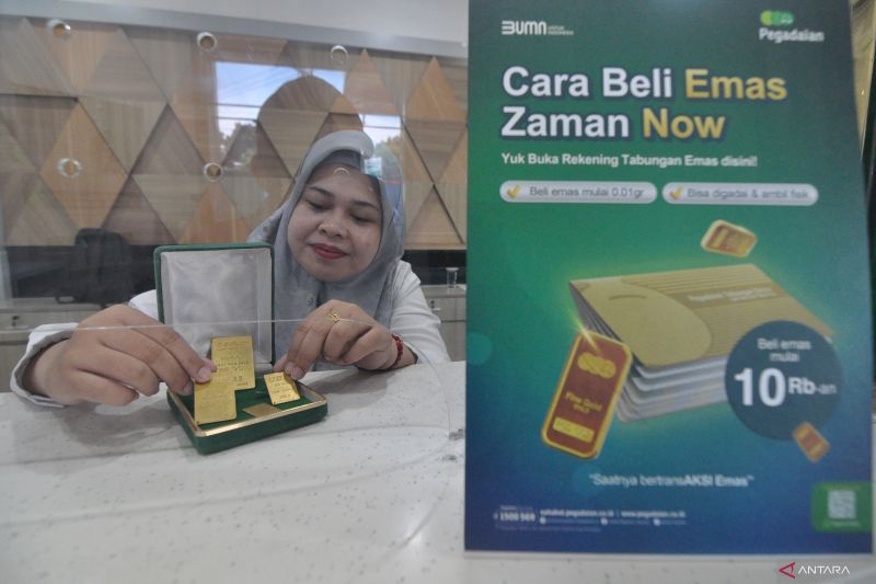 Harga Emas di Pegadaian: Antam dan Galeri24 Stabil, UBS Turun Tipis 
