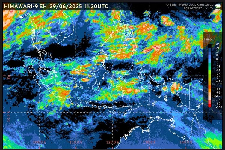 BMKG: Cuaca Berawan Terjadi di Kota-kota Besar Sumatra, Jawa dan Kalimantan