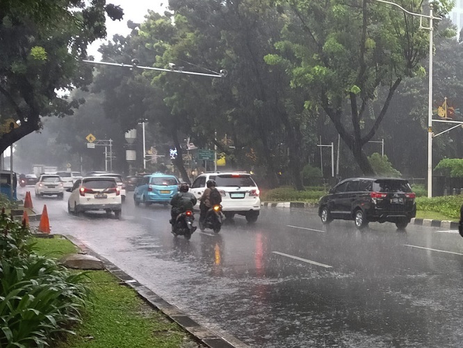 BMKG: Sejumlah Wilayah di Jakarta Bakal Diguyur Hujan Hari Ini