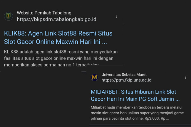 Keamanan Situs Resmi Pemerintah dan Kampus Lemah, Berubah Jadi Website Judol, Begini kata Pakar!