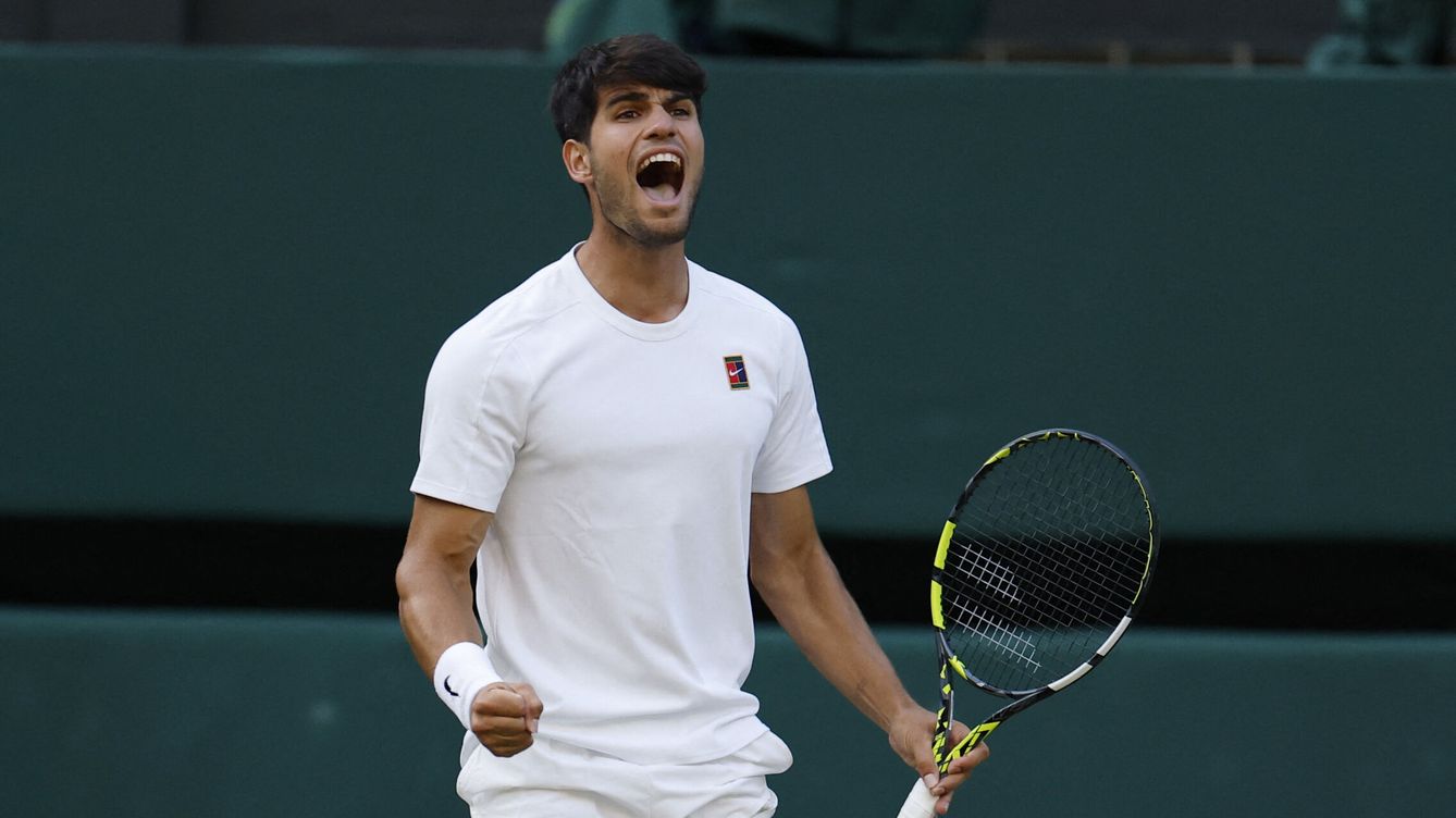 Alcaraz Lolos dari Ujian Rublev, Terus Buru Hattrick Gelar Wimbledon