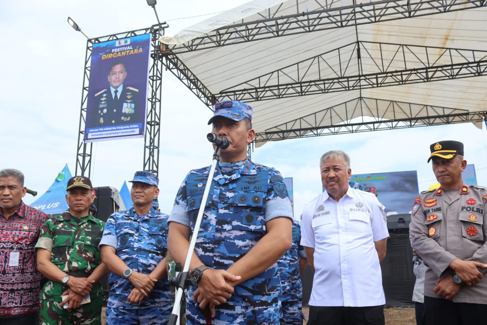Festival Dirgantara Bumi Lasinrang 2025 Resmi Ditutup oleh Danlanud dan Bupati Pinrang