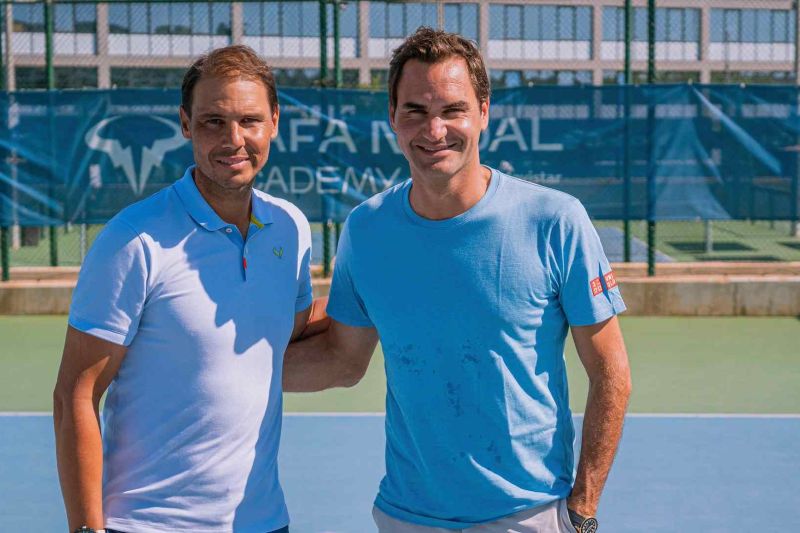 Dua Legenda Tenis Dunia, Roger Federer dan Rafael Nadal Reuni di Spanyol
