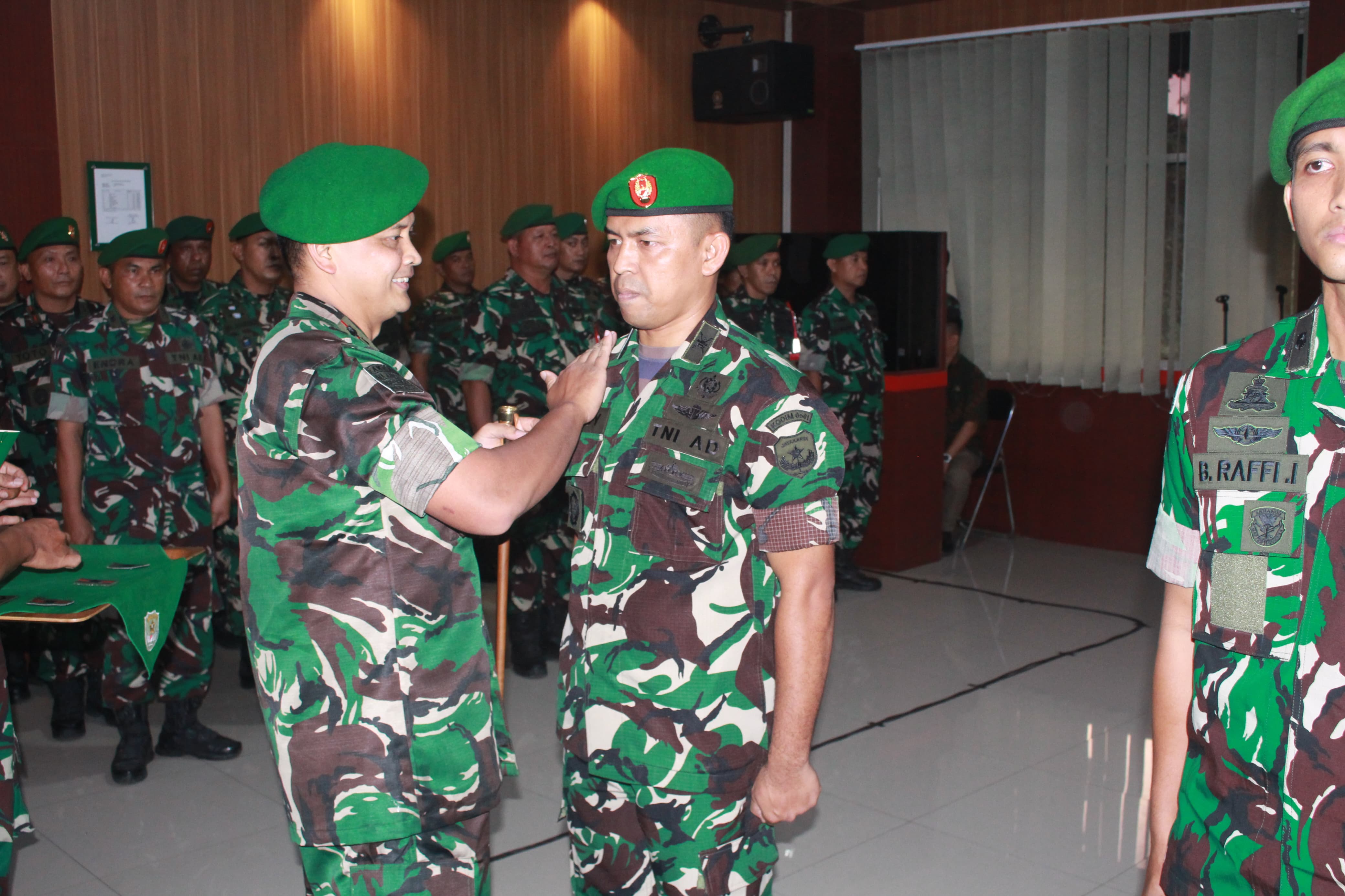Dandim 0501/JP Tekankan Loyalitas, Integritas, dan Profesionalisme saat Pimpin Korps Raport Penerimaan Perwira Baru