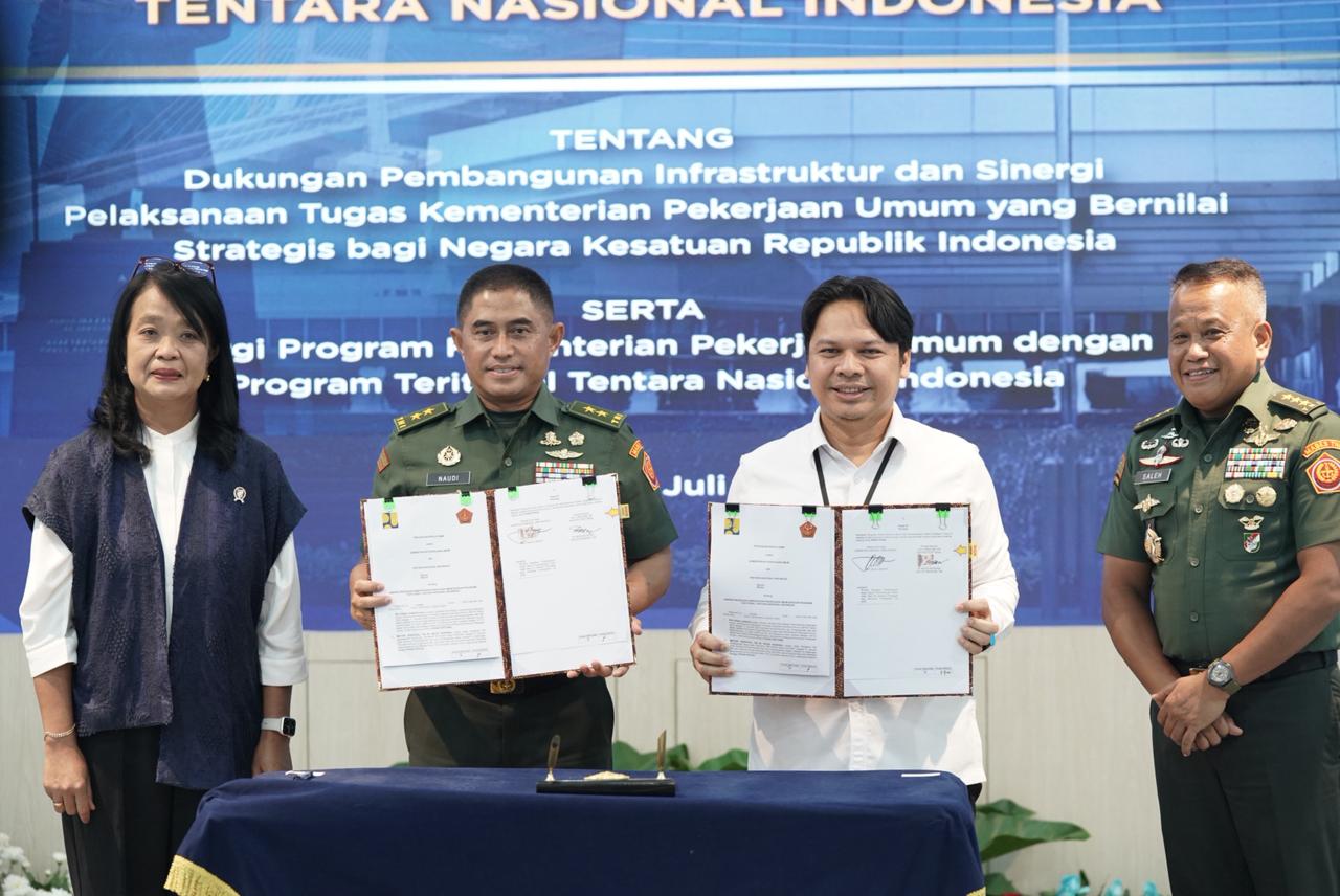 TNI dan Kementerian PUPR Teken MoU untuk Dukung Pembangunan Infrastruktur Nasional